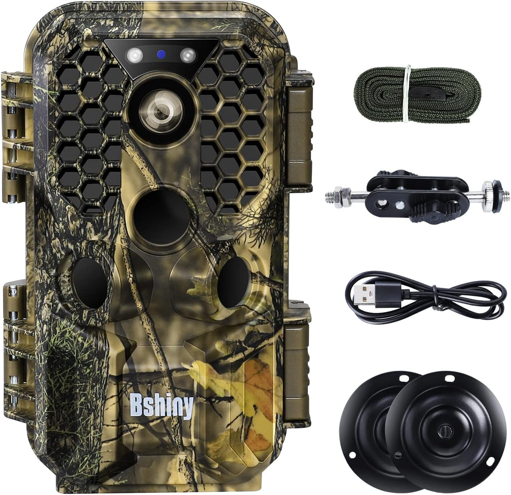 4K 30MP Night Vision Motion Activated Waterproof WiFi Bluetooth Trail Camera Y516
