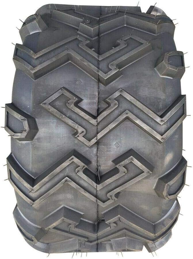 Set of 2 22X11-10 4 Ply Black Rubber Tires I100