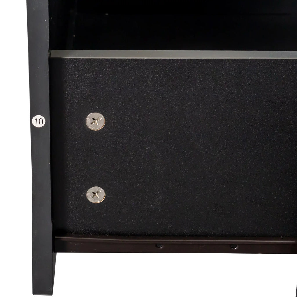 Black TV Stand with Storage W8132