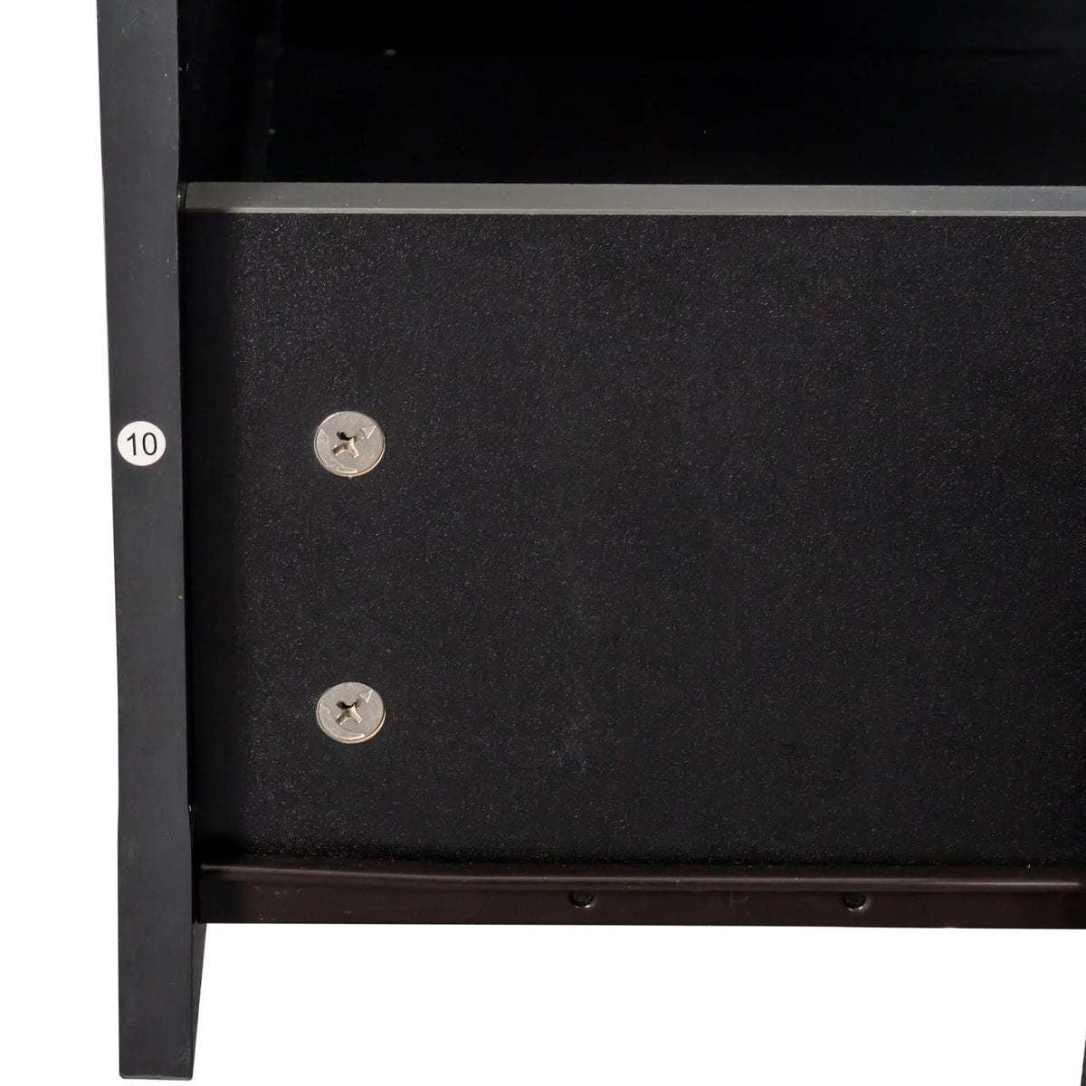 Black TV Stand with Storage W8132