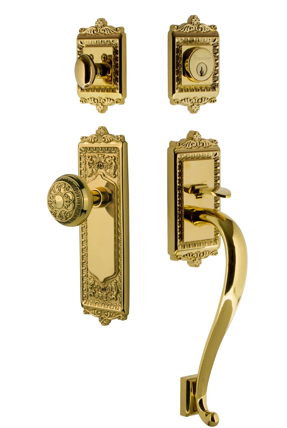 Egg and Dart Knob Entry Set W52736