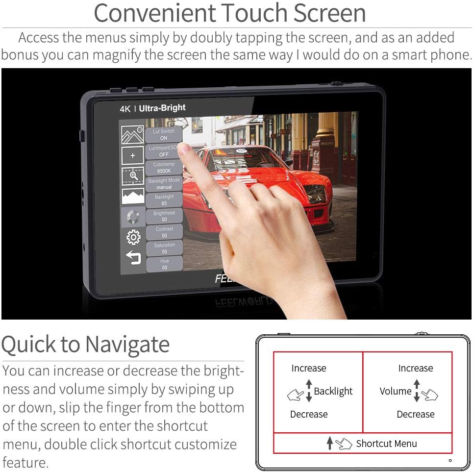 7 Inch 2200nit SDI Touch Screen Camera Field Monitor Q7059