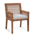 Beige and Cream Stripe Dining Chair W59428
