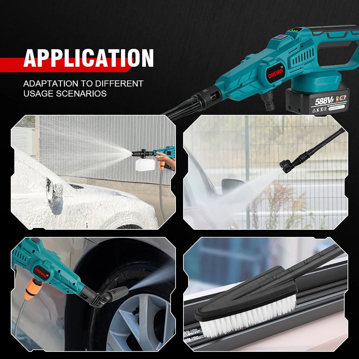 Cordless Battery Powered Pressure Washer Y7142