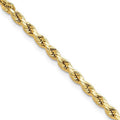 10 Karat Yellow Gold 3mm Diamond-cut Rope Chain U424