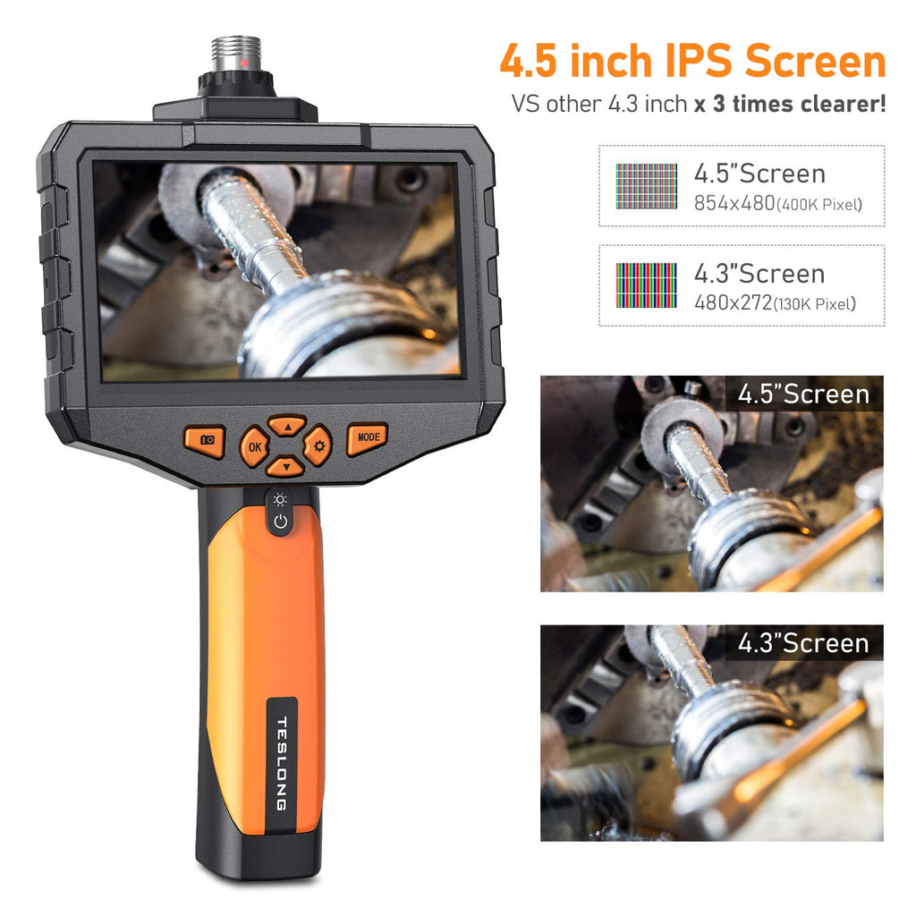 5.5mm Endoscope Camera with Light, Flexible Probe, Waterproof (3m/9.8ft) T898