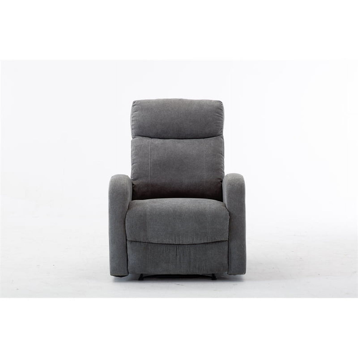 3-Piece Reclining Chenille Fabric Sofa Set Light Gray E4491