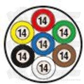 14 Gauge 7 Way Conductor RV Trailer Cable Cord G32382