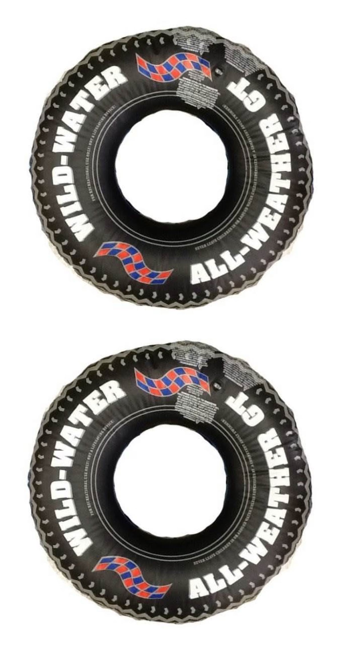 36 Inch Tire Swimming Pool Float (2 Pack) J29486