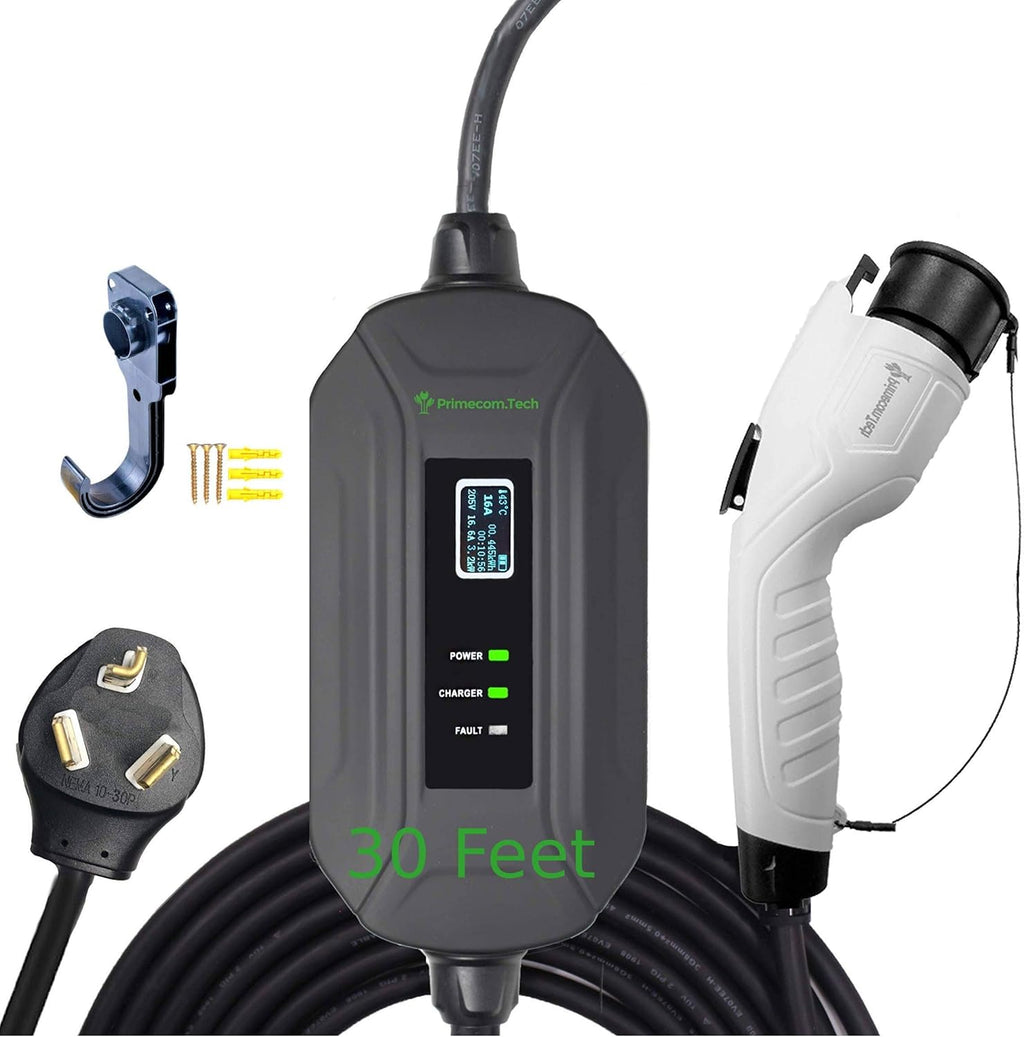 Portable Level 2 EV Charger 30ft with 6-20P O718833