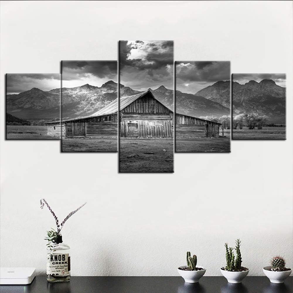 5 Piece Framed Canvas Landscape Art (60''Wx32''H) C434