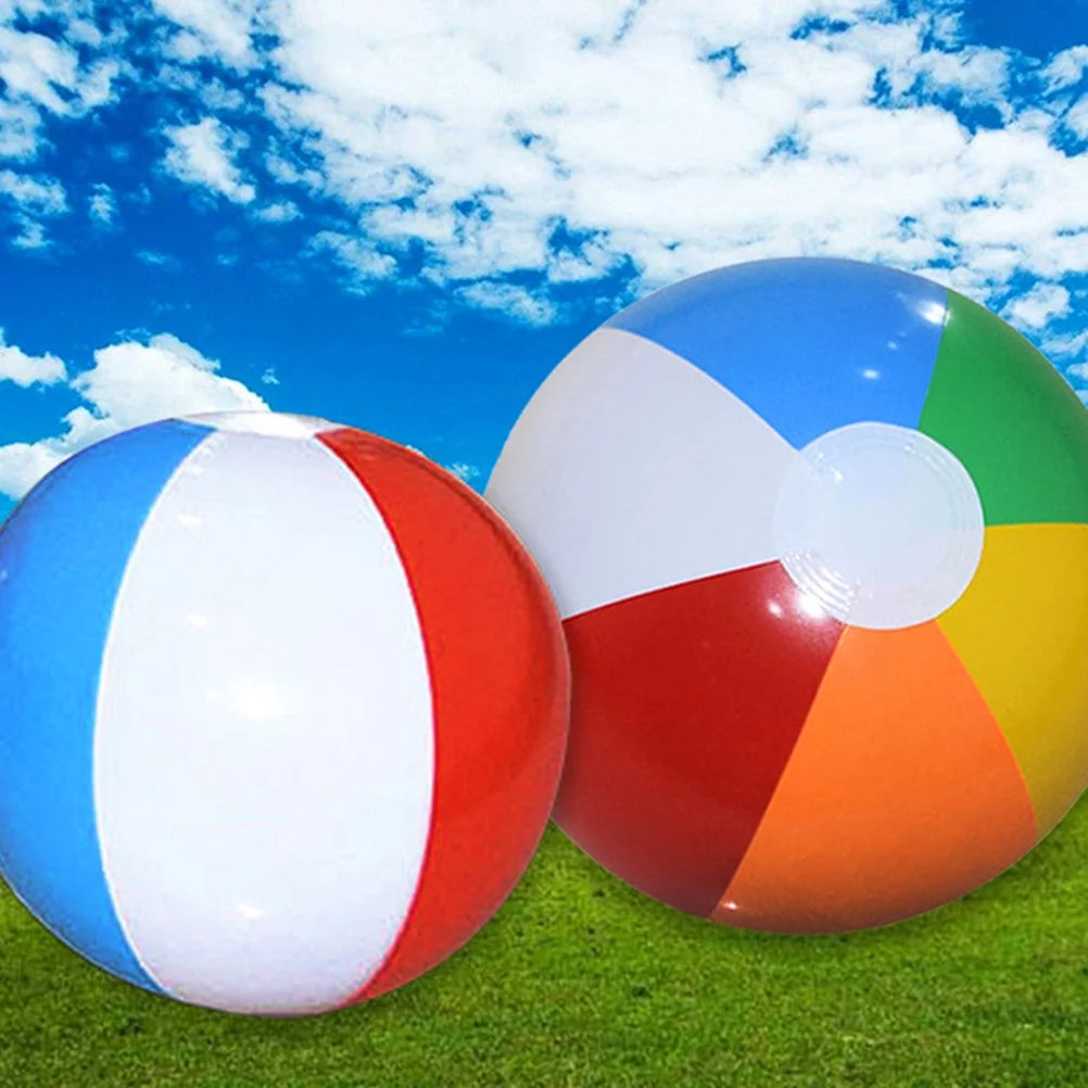 12 Pack Inflatable Rainbow Beach Balls A91698