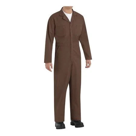 Brown Twill Action Back Coverall I709742