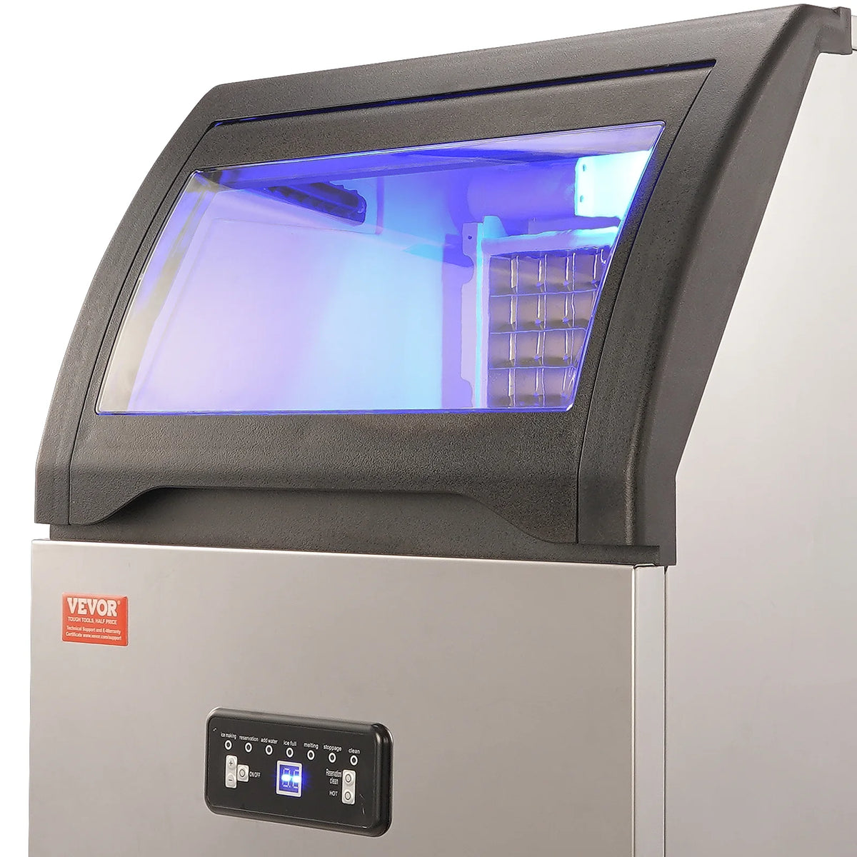 Commercial Ice Maker 120LBS/24H 29LBS Storage U6143