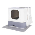 Large Top Entry Anti-Splashing Cat Litter Box with Lid Q7209