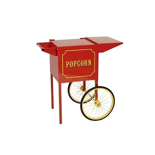 Small Popcorn Cart for 4-Ounce Poppers (Black / Chrome) L936