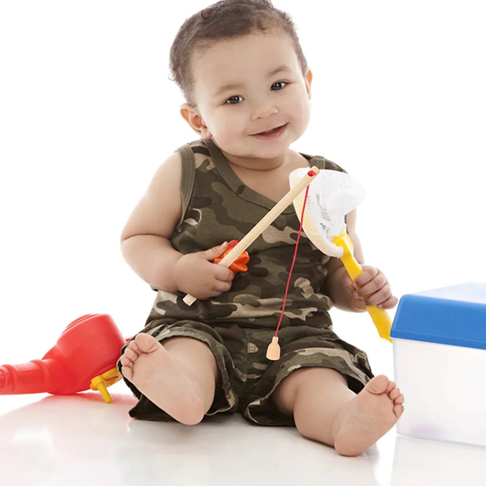5 Pcs Kids Fishing Pole Outdoor Toy Fishing Rod G68776