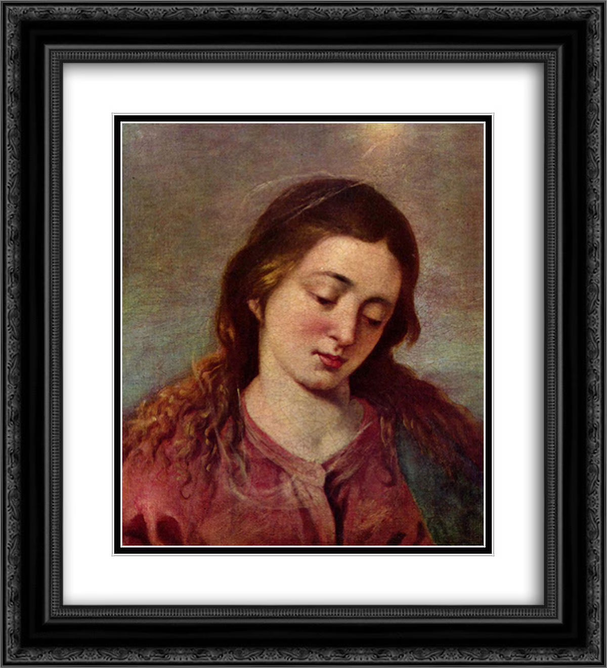 Black Ornate Framed Art Print S4582