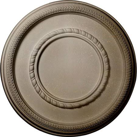 17 3/8x22OD x 1 1/8x22P Roped Large Ceiling Medallion, Hand-Painted Flash Copper C296504