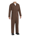 Brown Twill Action Back Coverall I709742
