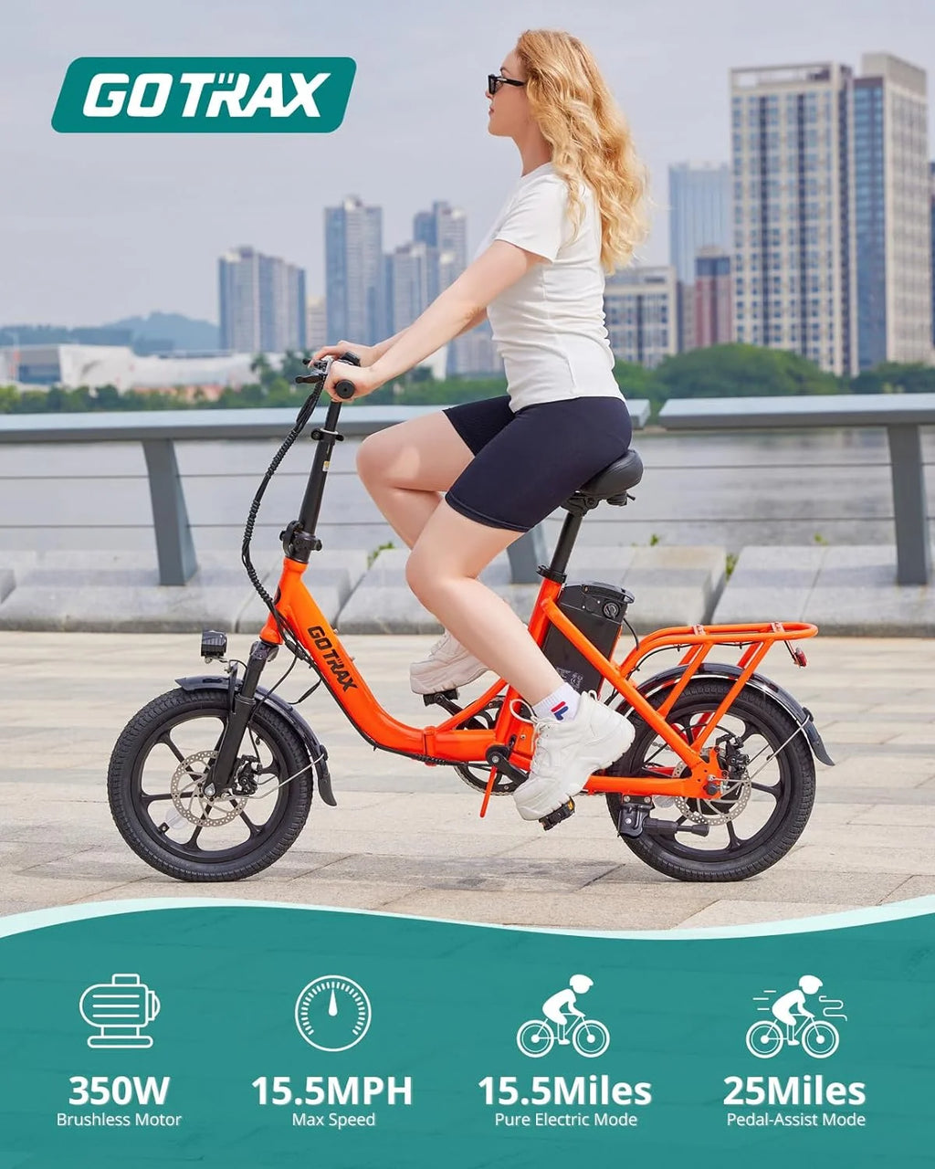 16" 350W Folding Electric Bike O1966