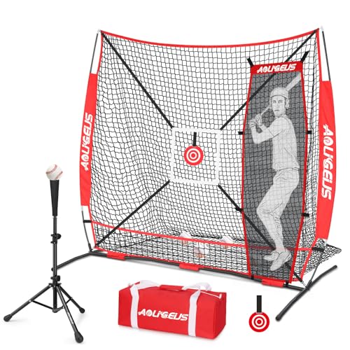 6'X6' Baseball Softball Practice Net with Batting Tee F220