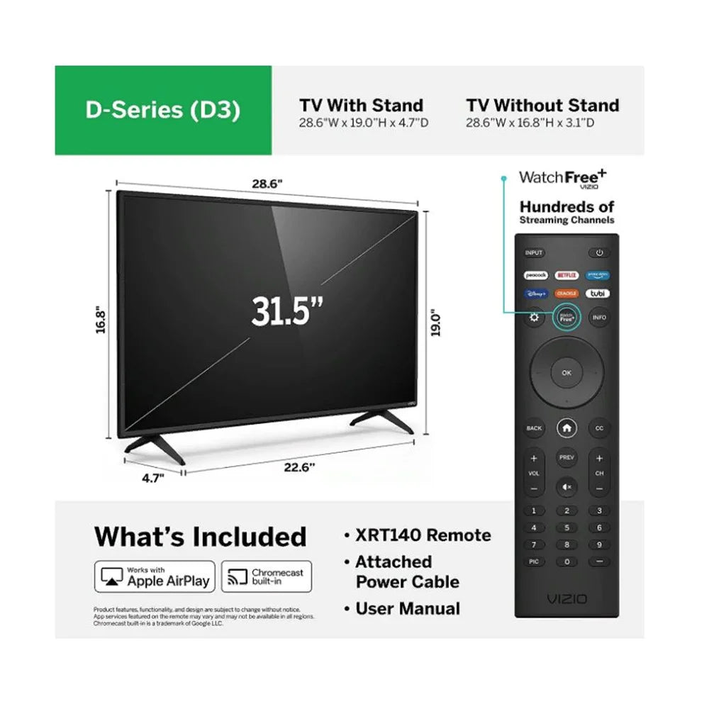 Refurbished 32 Class 1080p LED Smart TV E28315