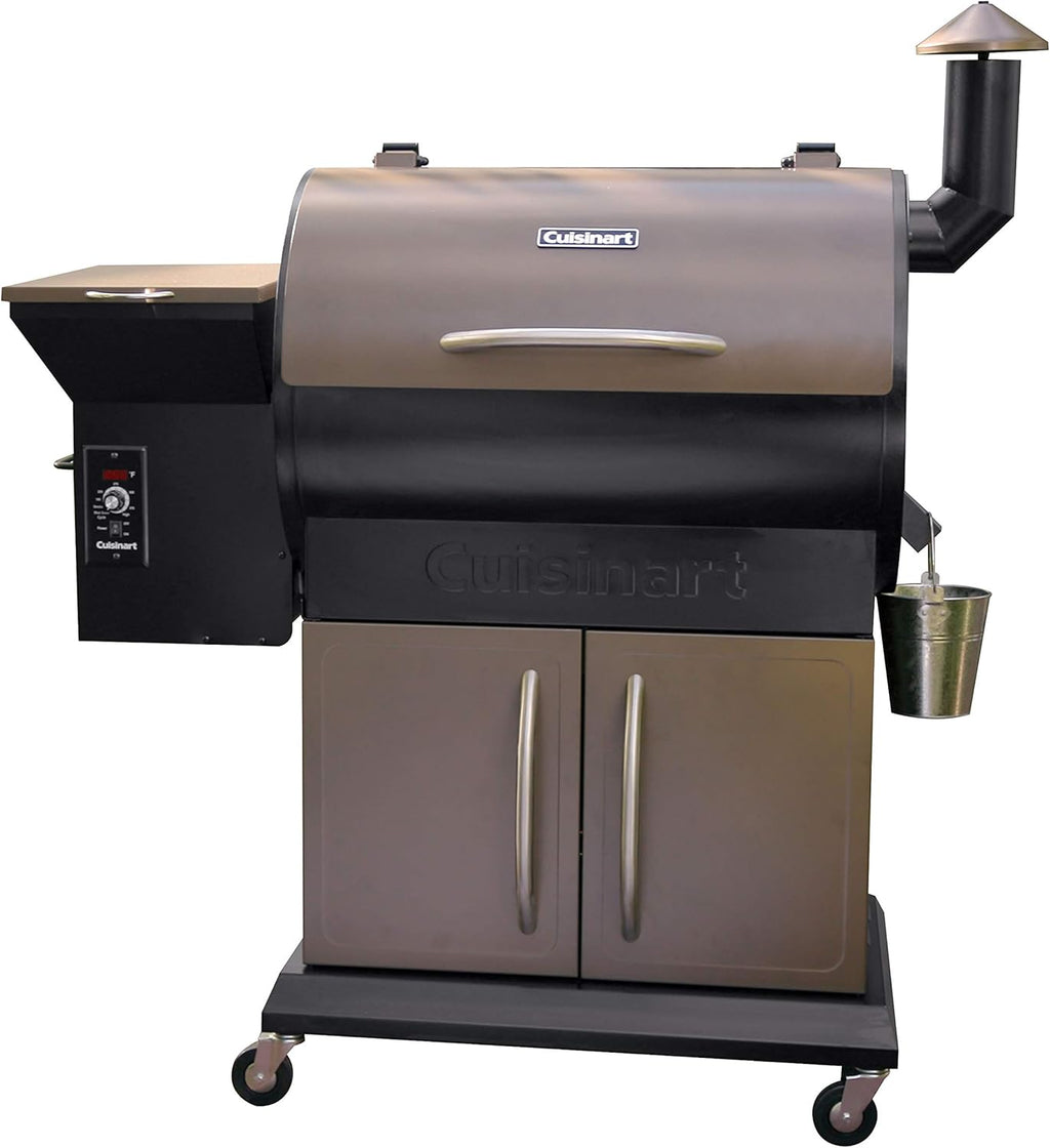Vertical Propane Smoker with Temperature & Smoke Control, Four Removable Shelves, 36, Black O182