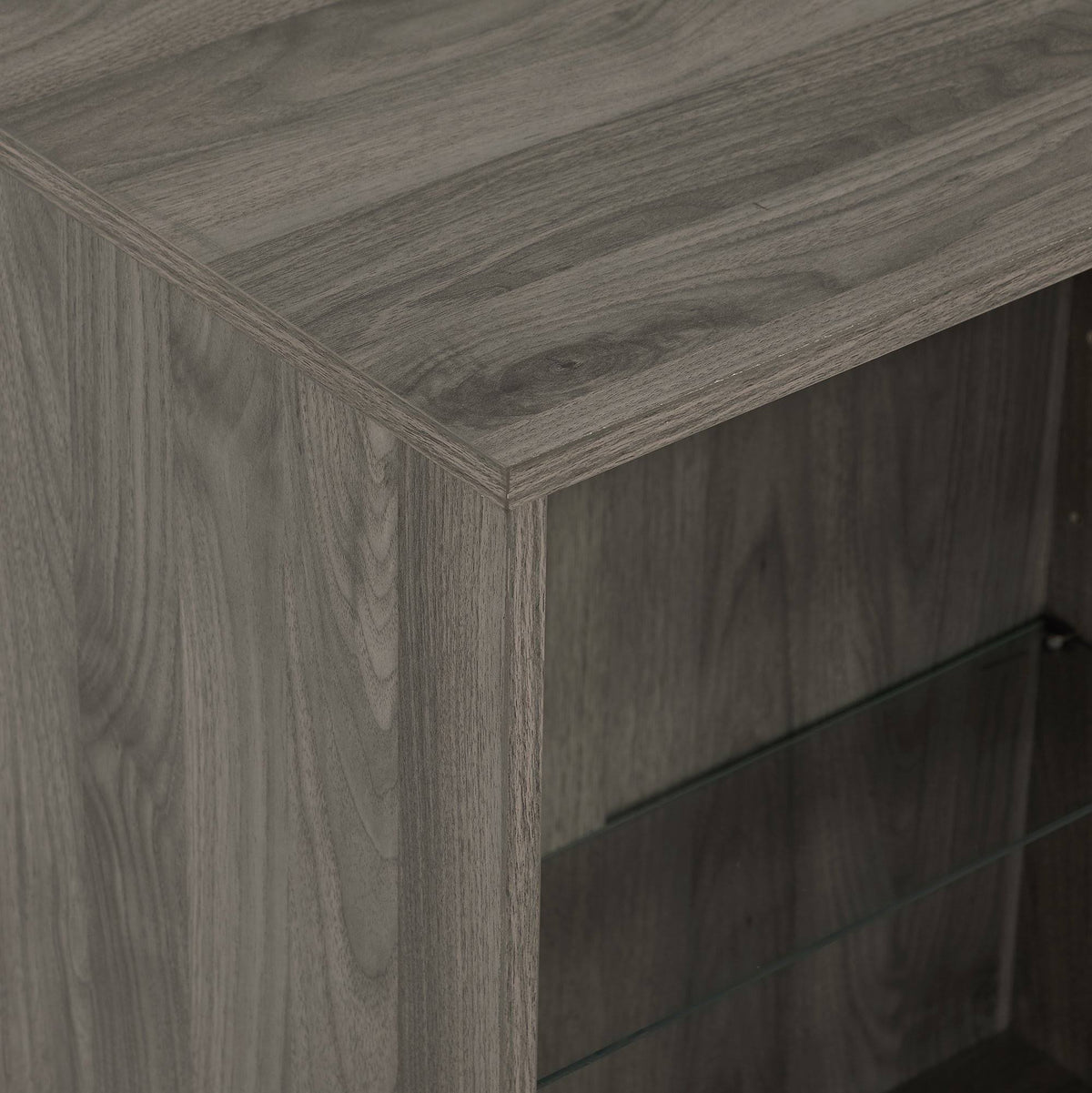Slate Grey Mid Century Modern Bookcase V66156
